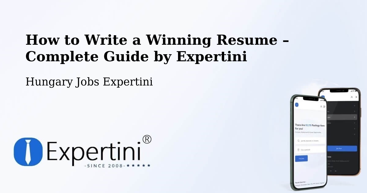 Resume Writing Guide for Job Seekers – Tompa - Tompa, Hungary Jobs Expertini